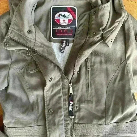 Pajar | Womens lined green utility jacket size large *like  new* - Picture 5 of 11